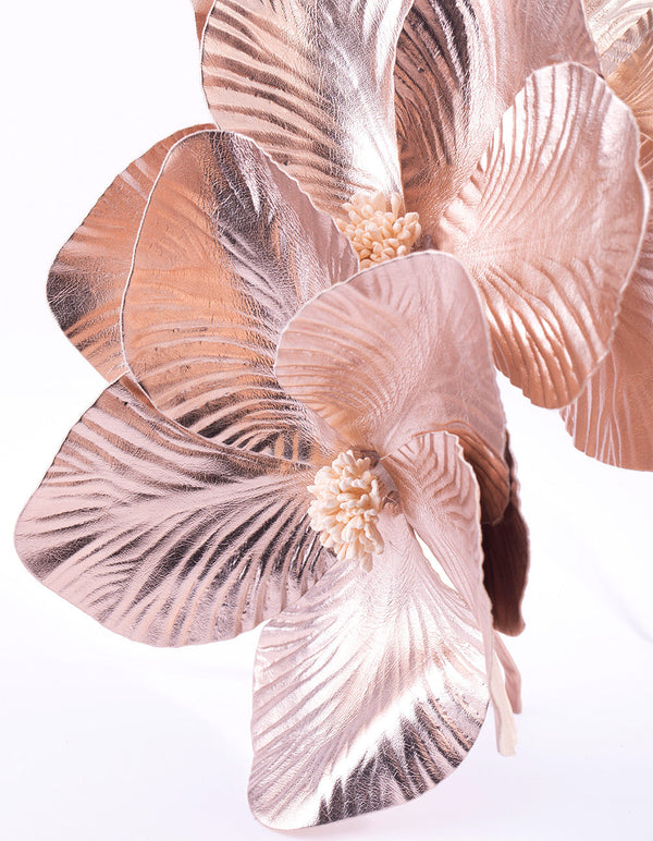 Rose Gold PU Leather Headband