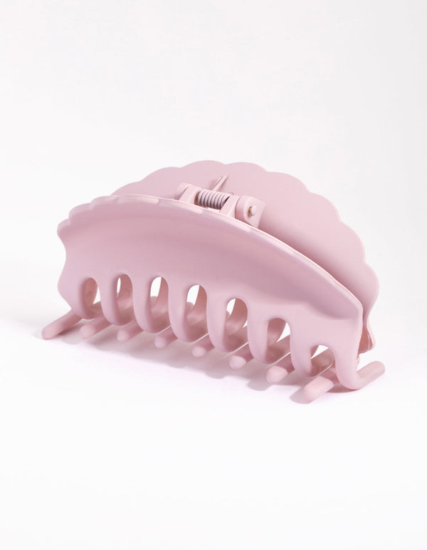 Lilac Scolloped Edge Claw
