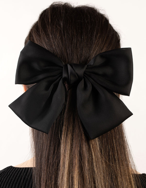 Black Bow Clip