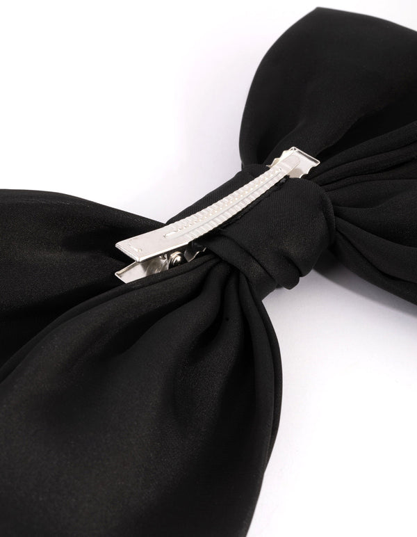 Black Bow Clip