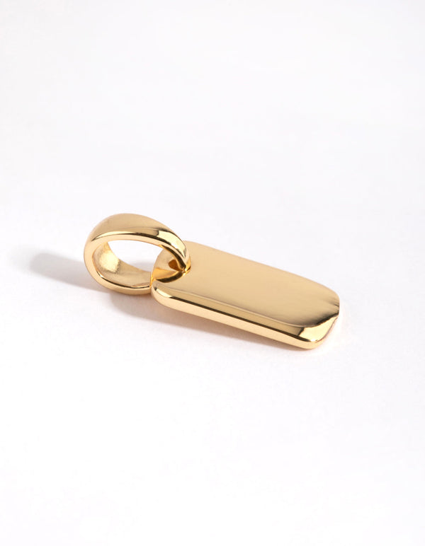 Gold Plated Mini Tag Charm