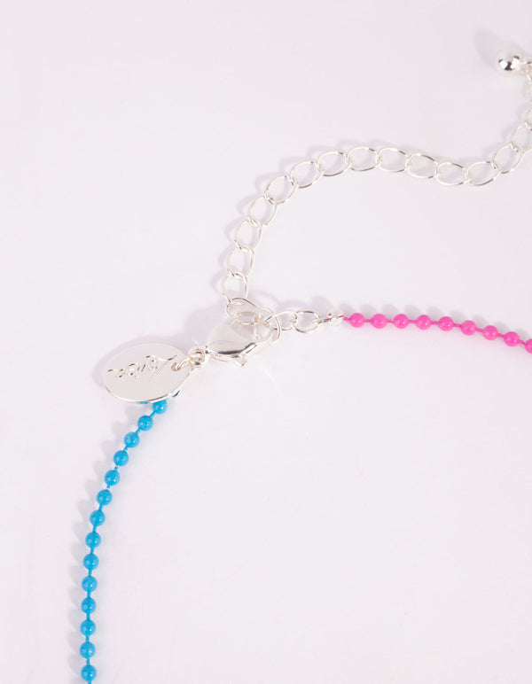 Kids Pineapple Best Friend Necklace Set