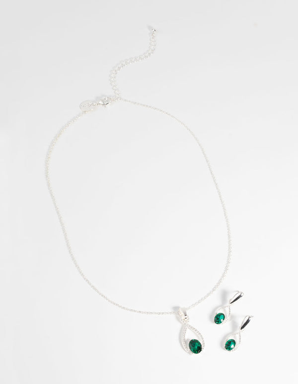Festive Diamante Necklace and Earring Set