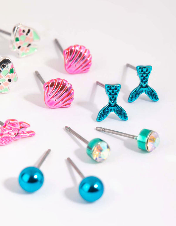 Kids Mermaid Stud Earring Pack