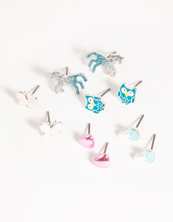 Silver Mythical Stud Earring Pack