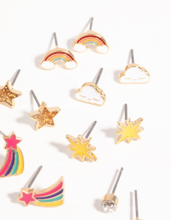 Kids Starry Sky Stud Earring Pack