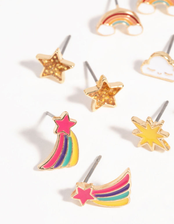 Kids Starry Sky Stud Earring Pack