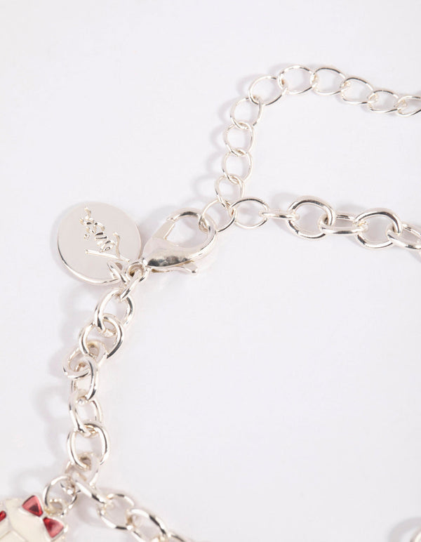 Kids Festive Sleigh Charm Bracelet
