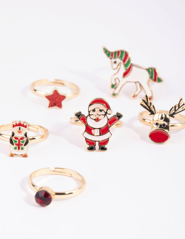 Kids Festive Santa Ring Pack