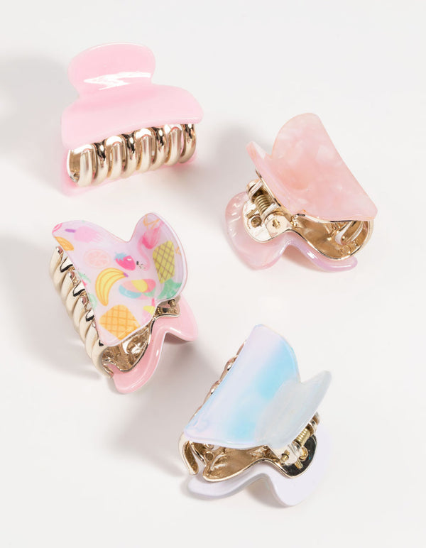 Kids Fruit Glitter Claw Pack
