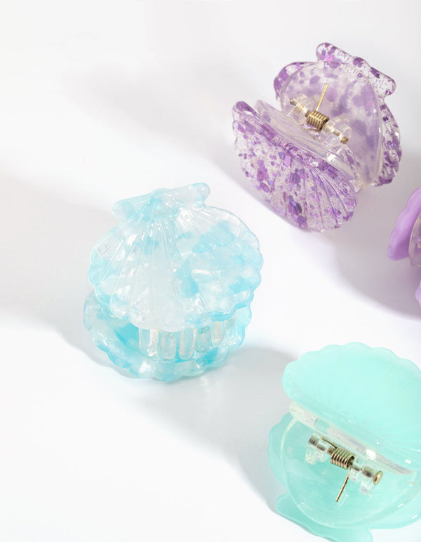 Kids Glitter Shell Claw Pack