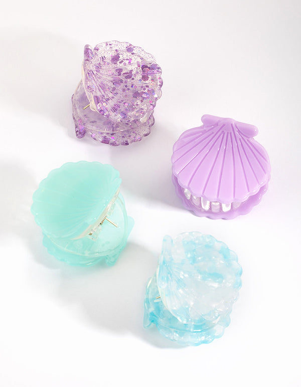 Kids Glitter Shell Claw Pack