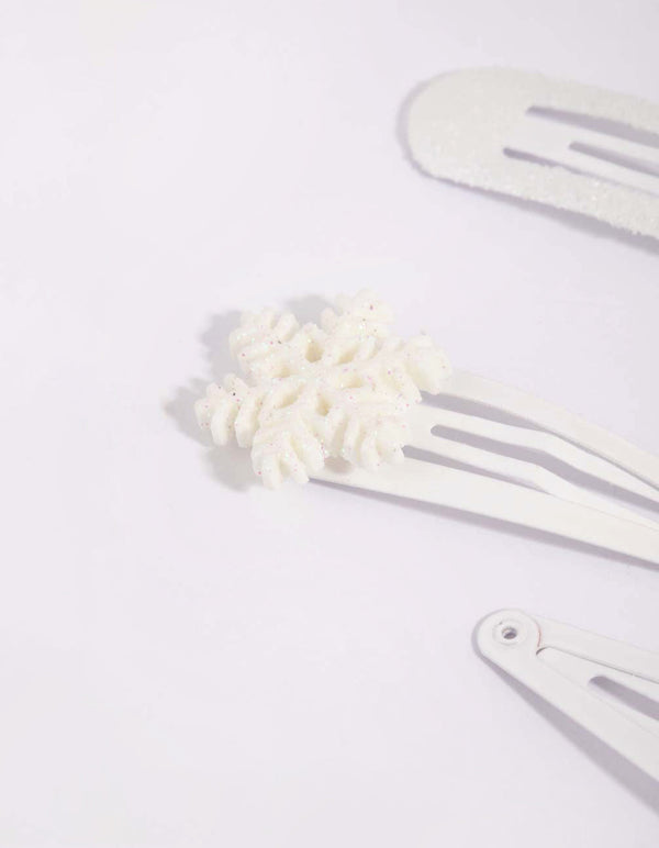 Kids Festive Snowflake Snap Clip Pack