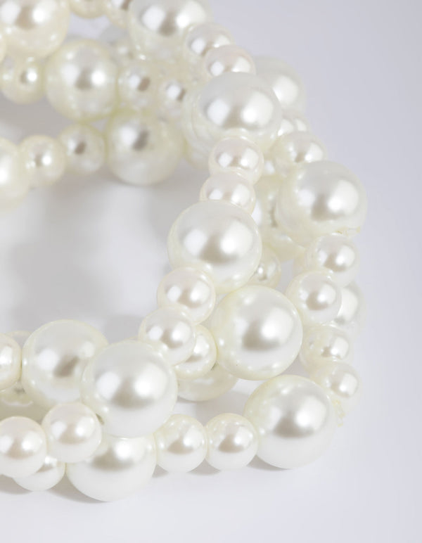 Irregular Pearl Stretch Bracelets