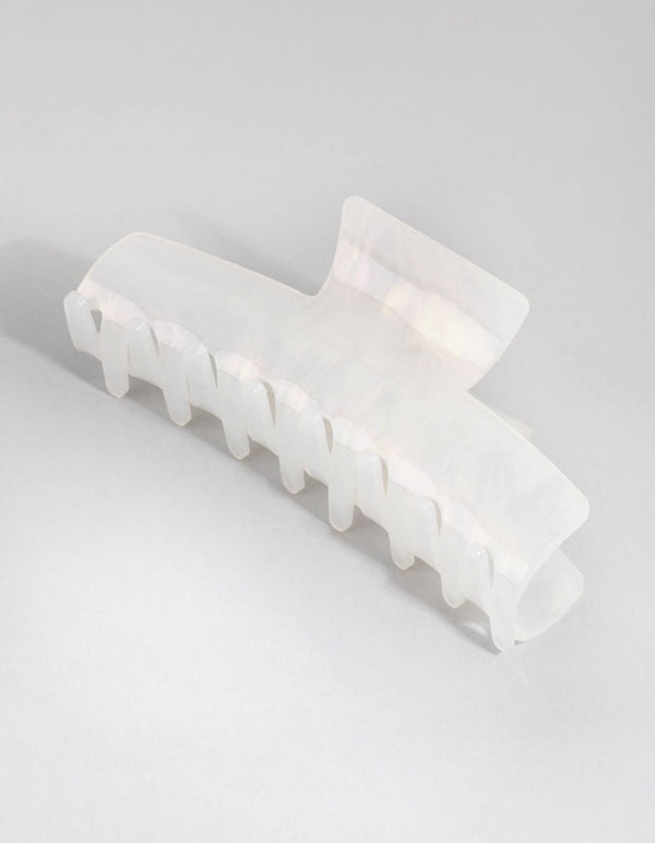 Plastic Large Frosted Rectangle Claw