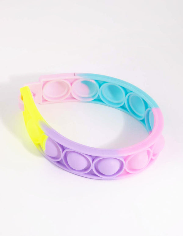 Kids Pastel Ombre Silicone Bubble Bracelet
