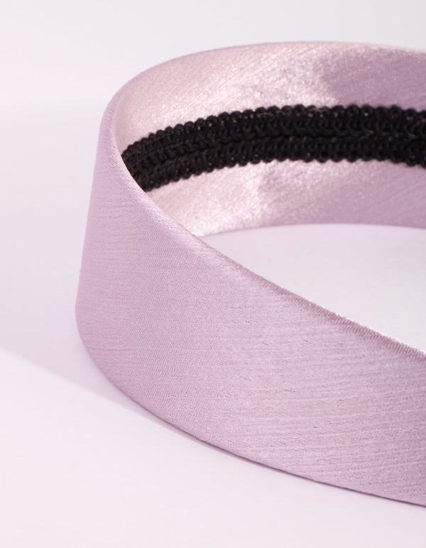Wide Lilac Alice Band
