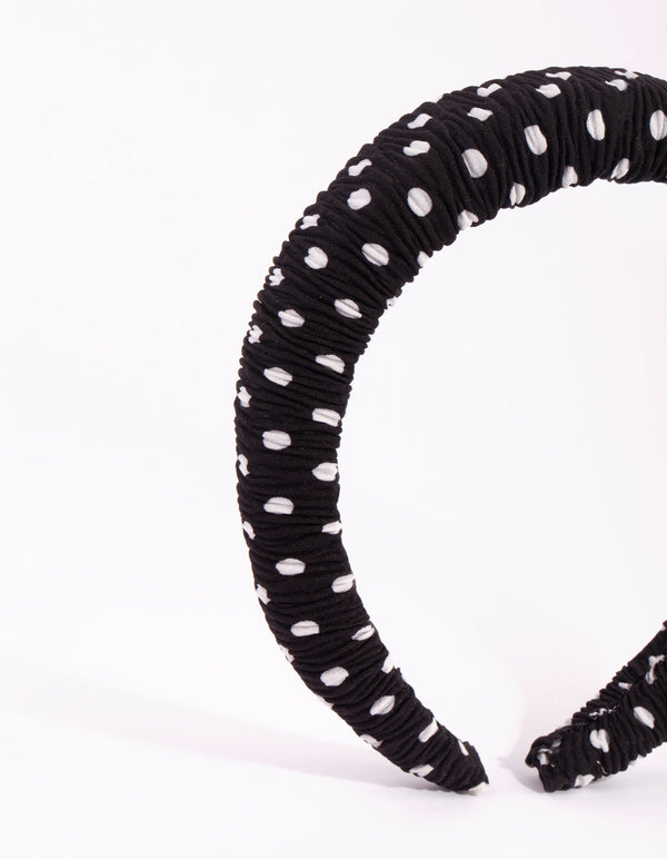 Black and White Padded Alice Band