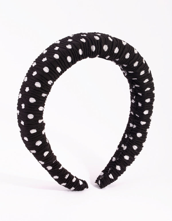 Black and White Padded Alice Band