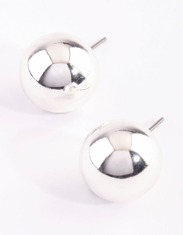 Matte Bauble Stud Earrings