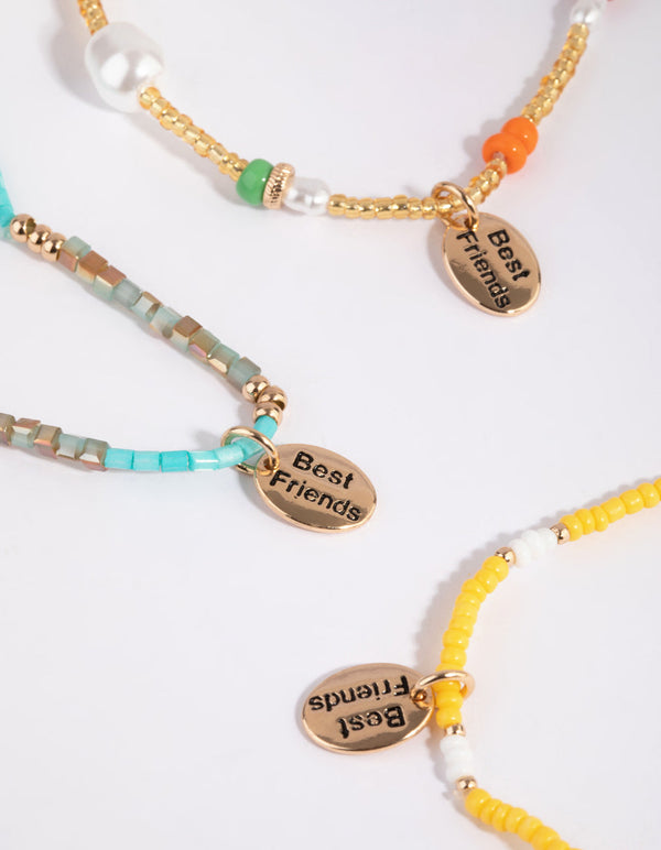 Bright Beaded Friendship Bracelet Pack