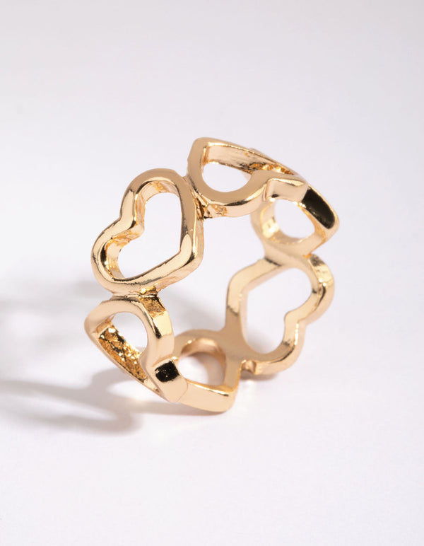 Gold Heart Ring