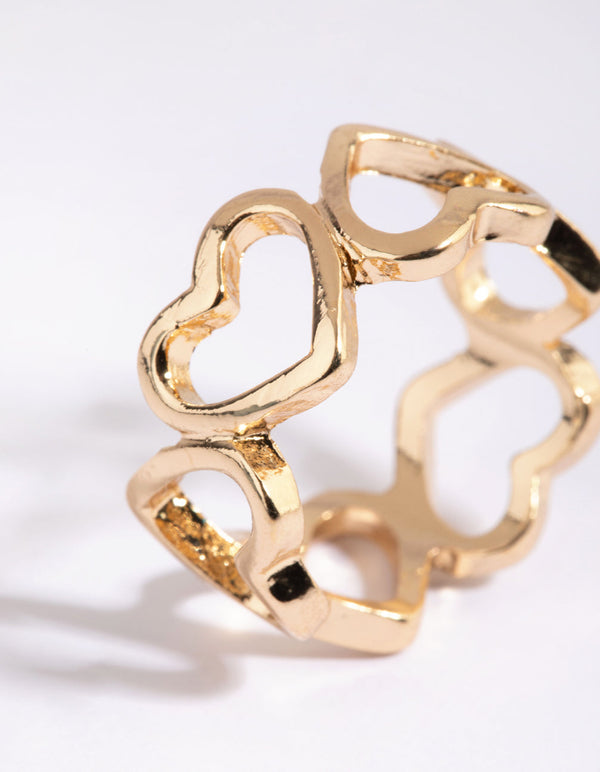 Gold Heart Ring