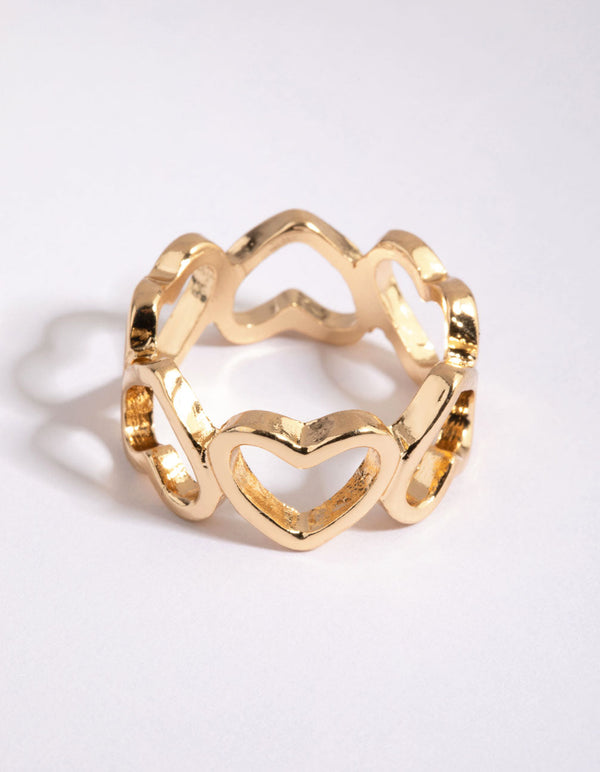 Gold Heart Ring
