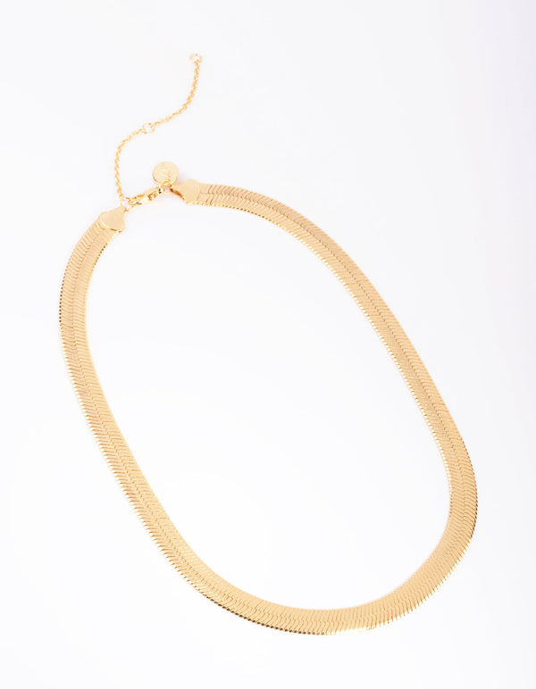 Gold Plated Snake Chain Necklace
