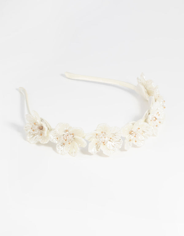 Flower and Pearl Alice Band