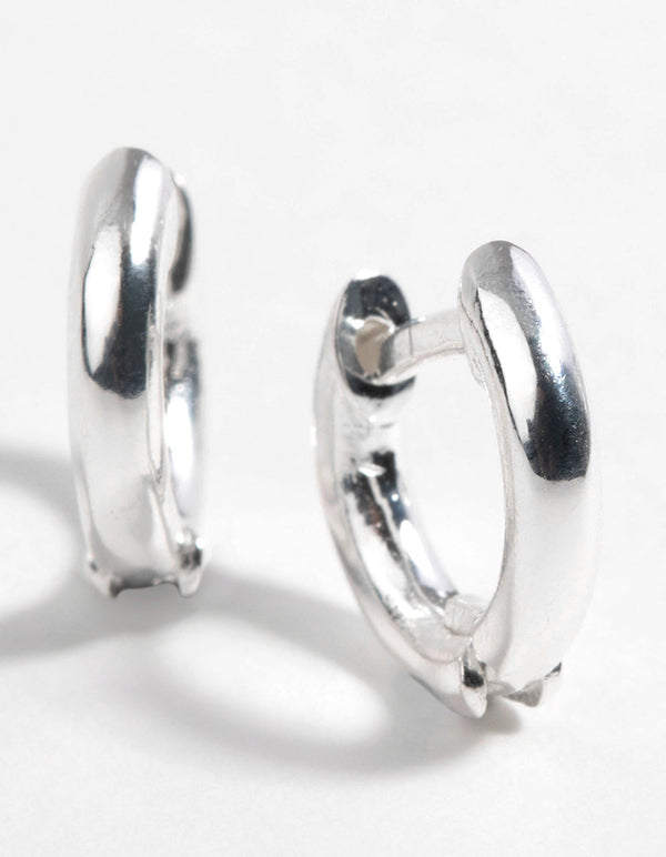Sterling Silver Huggie Hoop Earrings