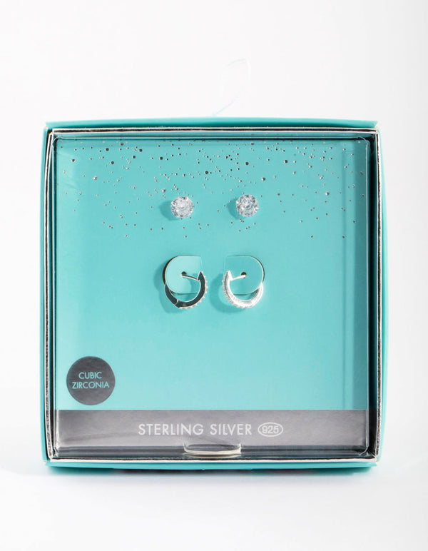 Sterling Silver Cubic Zirconia Stack Pack
