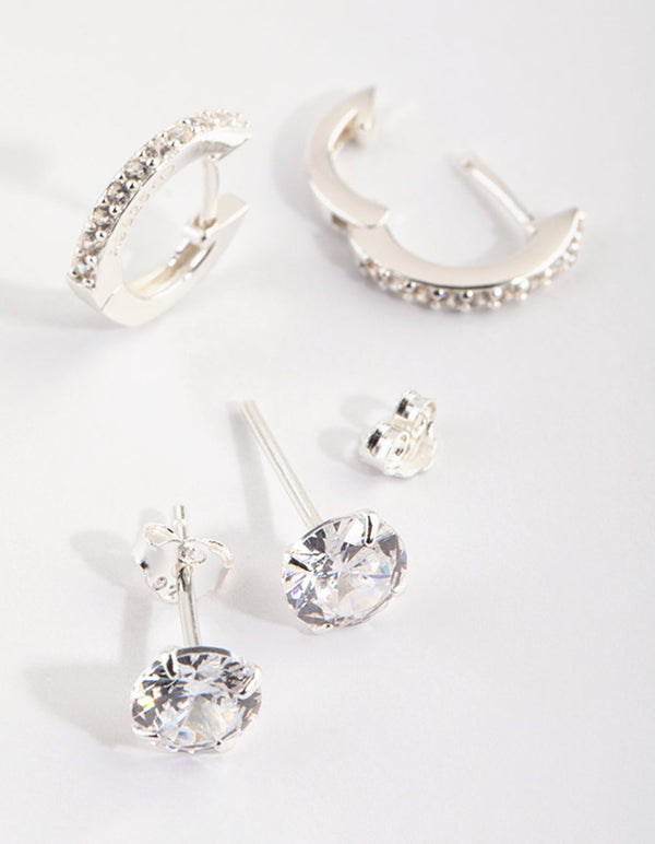 Sterling Silver Cubic Zirconia Stack Pack
