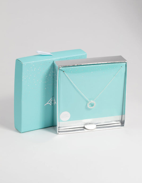 Sterling Silver Open Circle Necklace