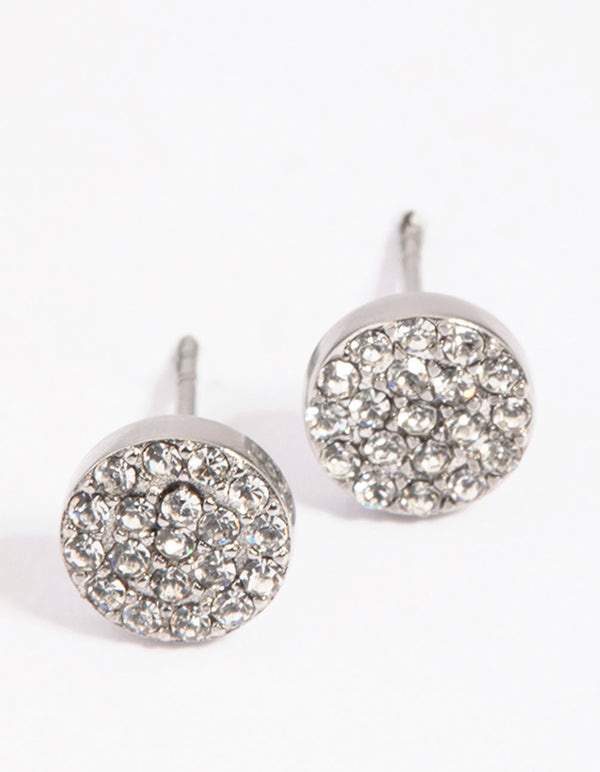 Surgical Steel Diamante Stud Earrings