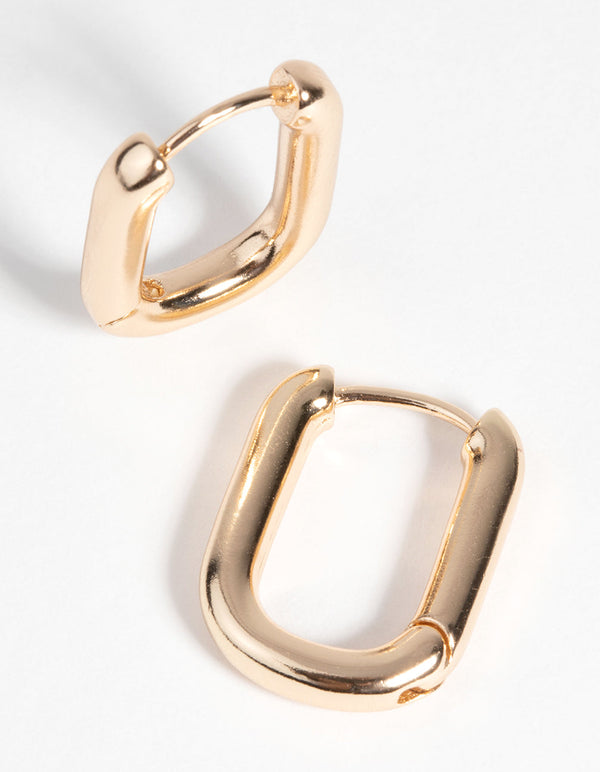 Gouden Huggie Hoop Oorbellen