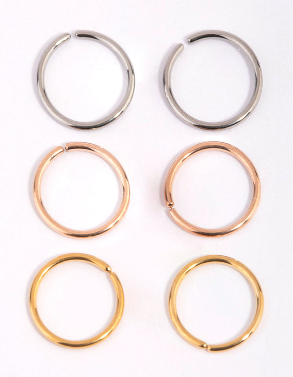Titanium Nose Ring Pack