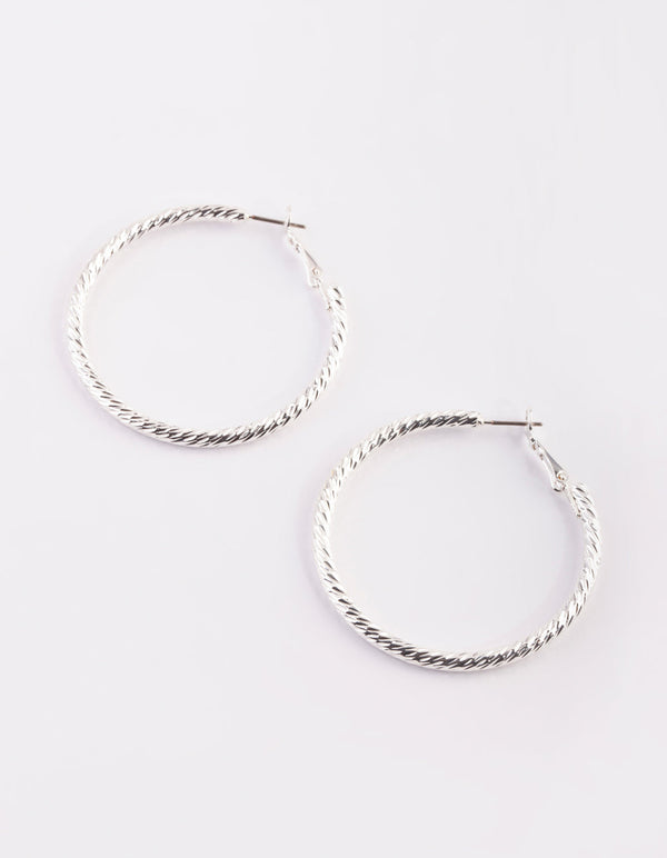 Silver Hoop Earrings