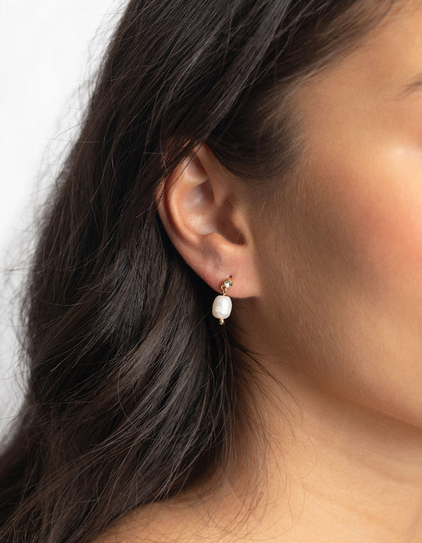 Gold Plated Earrings Pack with Freshwater Pearls