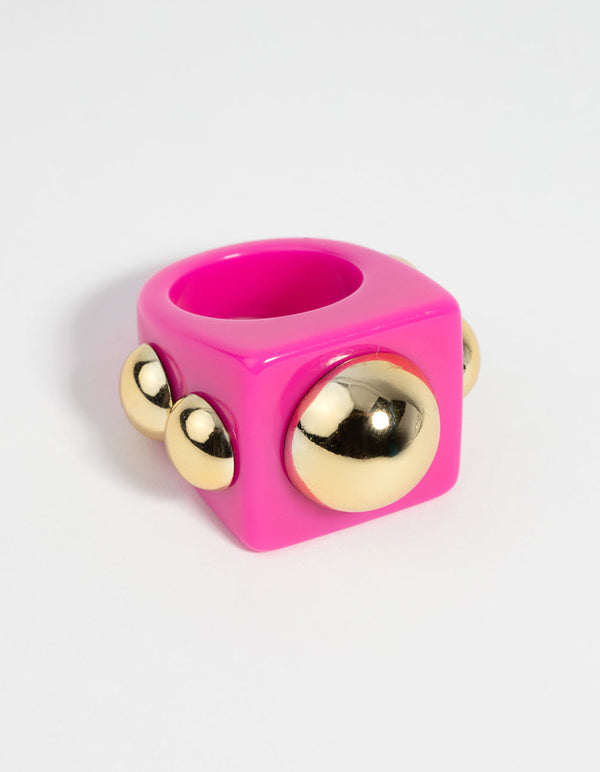 Pink and Gold 90s Ring