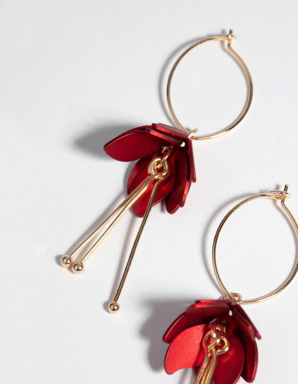 Mini Flower Drop Earrings