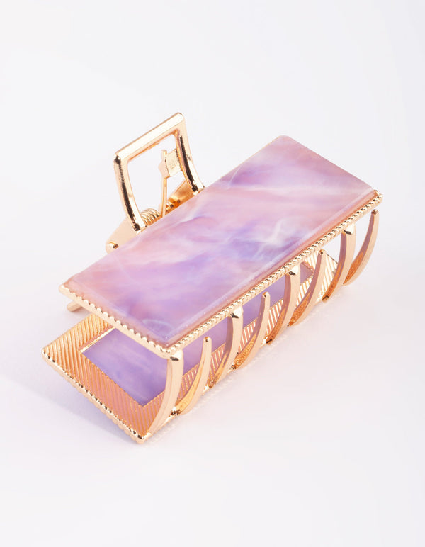 Purple Rectangular Claw