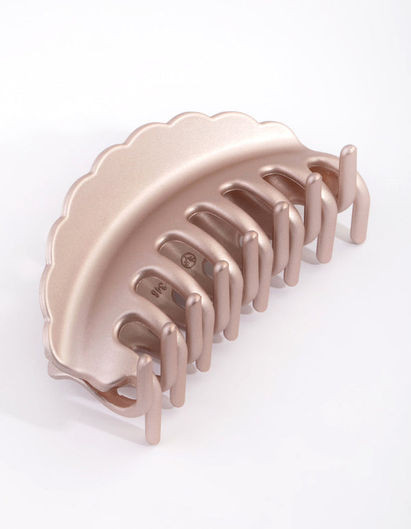 Blush Scalloped Edge Claw