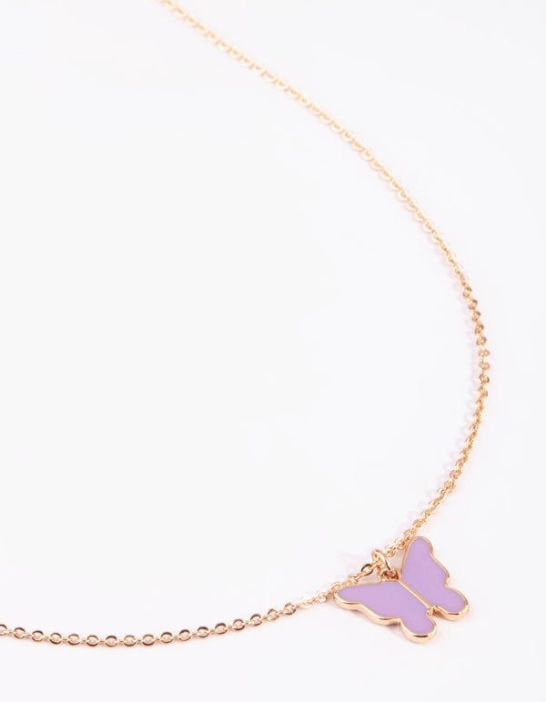 Gold Butterfly Necklace