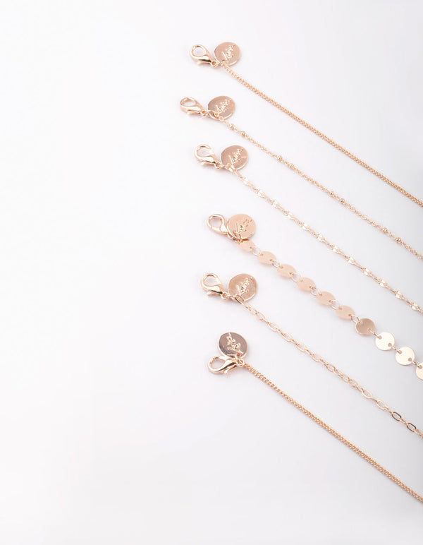 Rose Gold Cross Choker Necklace