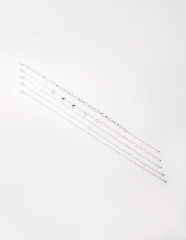 Silver Butterfly Choker Necklace