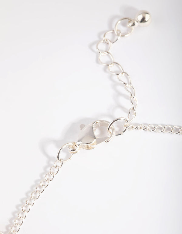 Silver Butterfly Chain Anklet