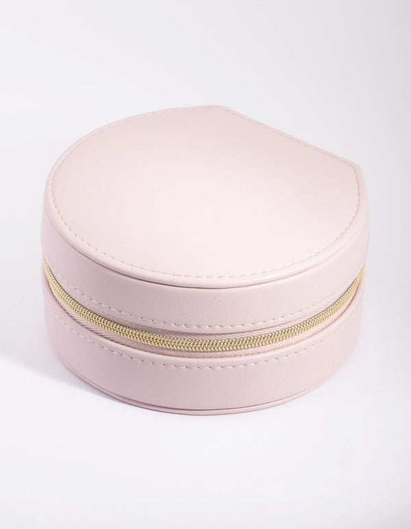 Small Round Lilac Jewellery Box