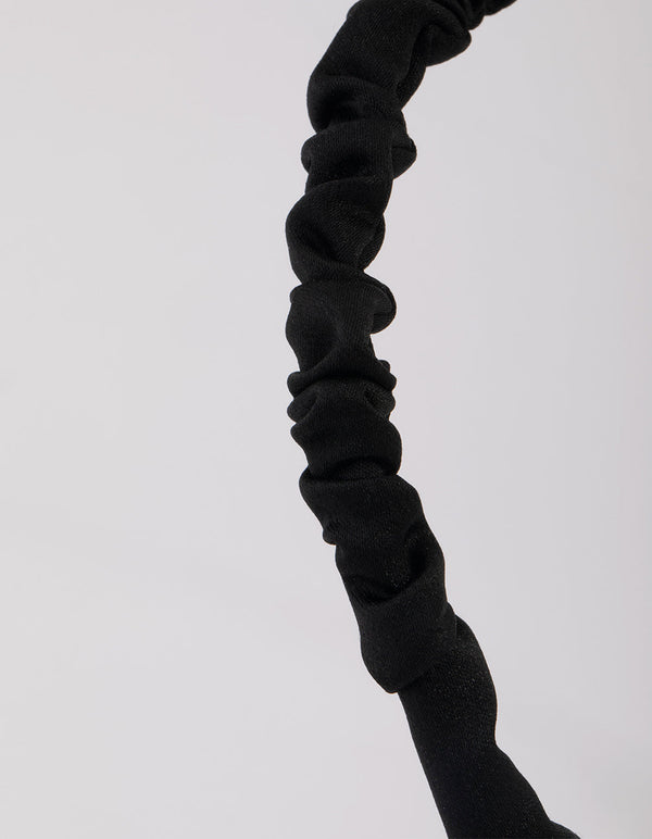 Black Fabric Scrunchie