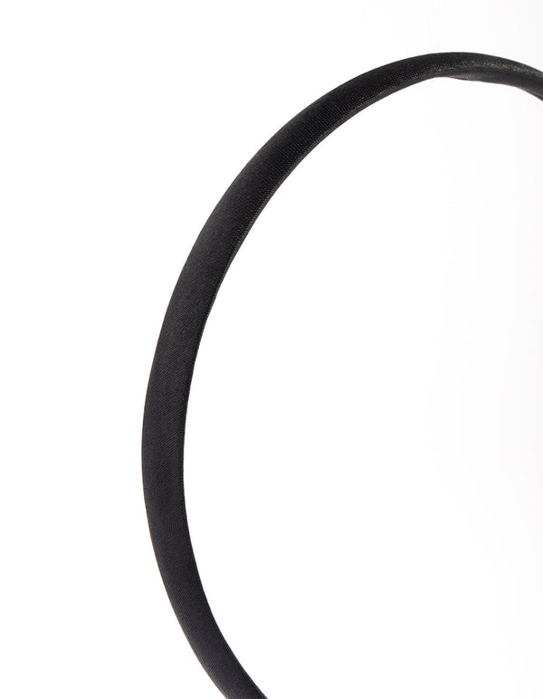 Zwarte gewatteerde hoofdband